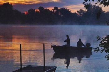 Father son on Big Sandy Lake