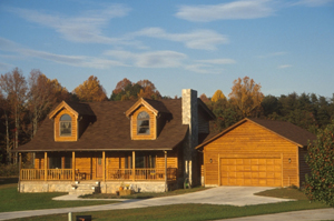 Catawba or Waccamaw Cedar Log Home w/ Attached Garage