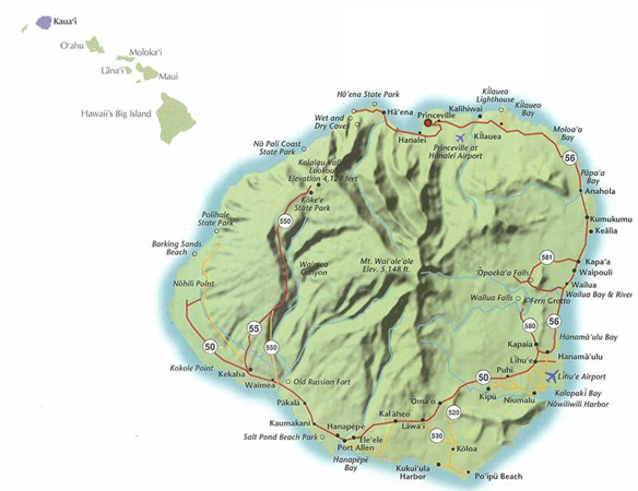 Kauai Map