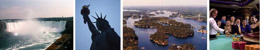 Niagara Falls, NYC, 1000 Islands, Turning Stone