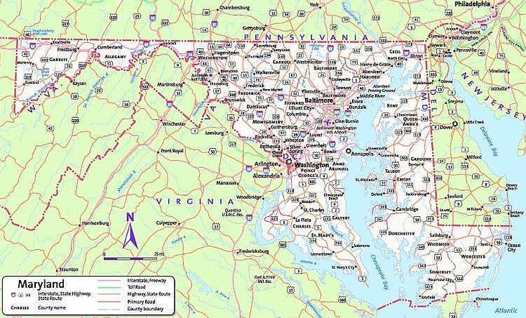 Maryland Map