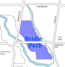 Bridle Path Neighbourhood in Toronto, Ontario