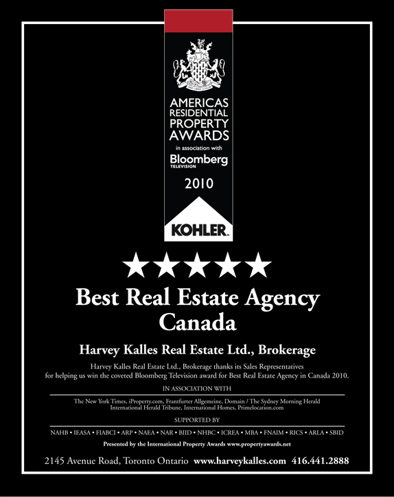 Harvey Kalles Best Agency Canada 2010