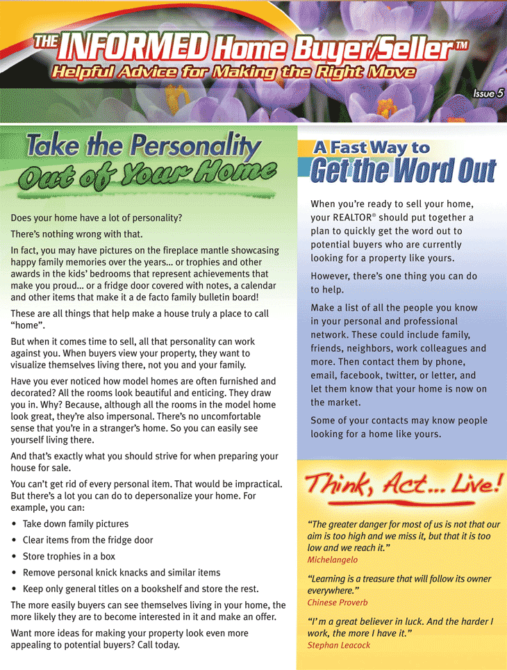 May 2011 Newsletter