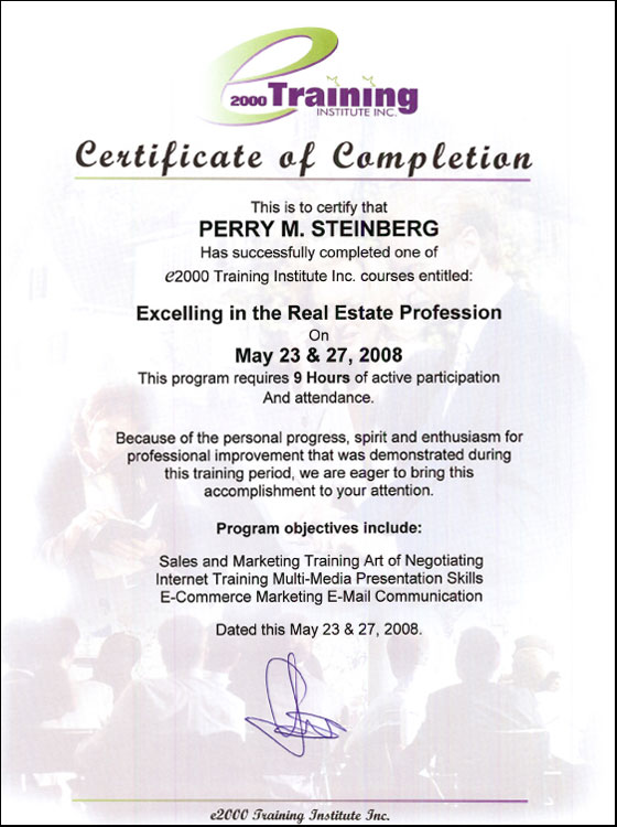 Perry Steinberg Award