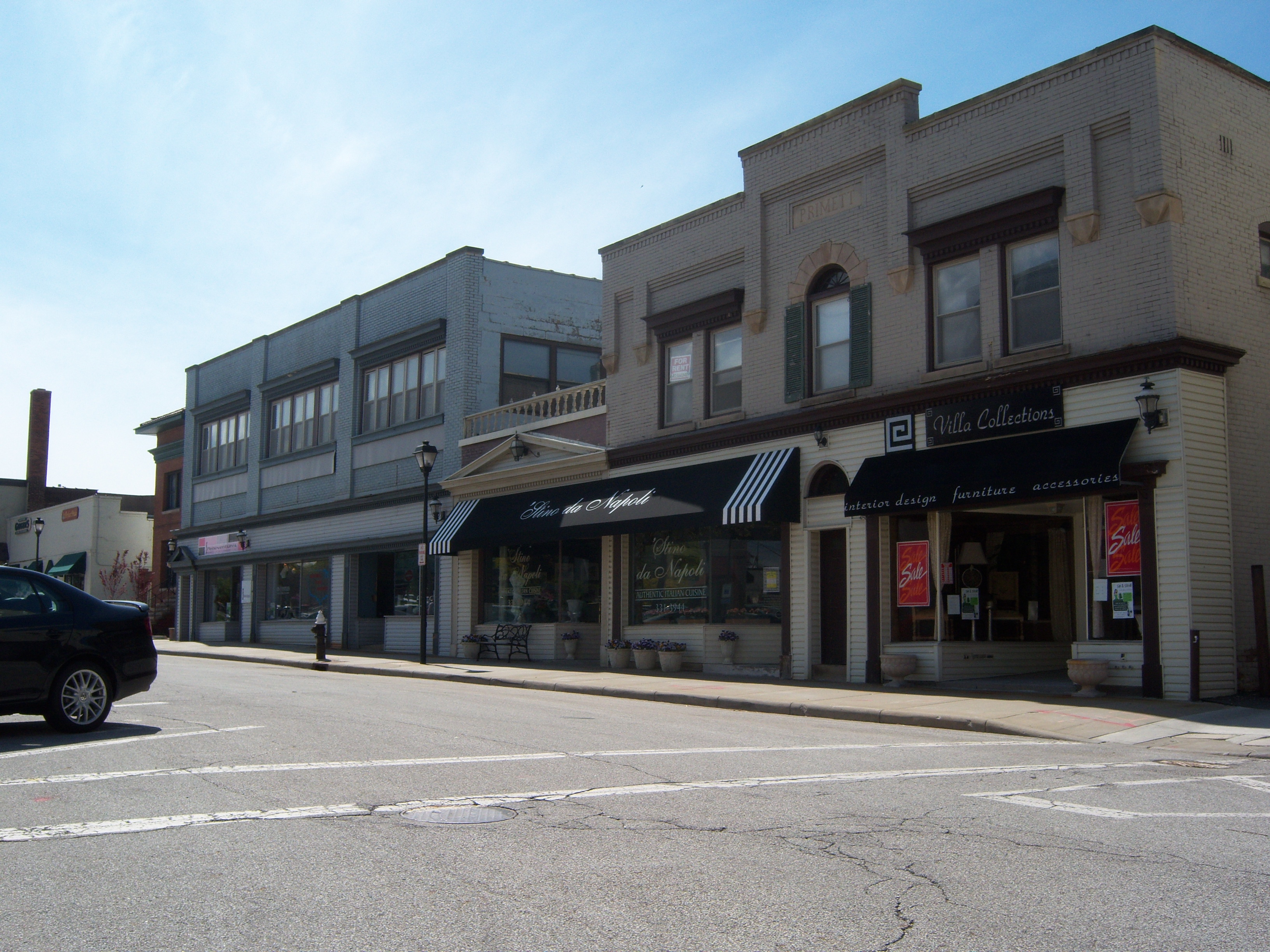 Rocky River shopping plaza