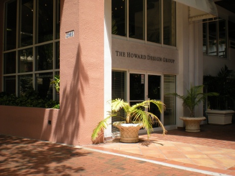 Howard Design Group is a company located street level to the left of the main stairs. 