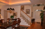 Dining room and entry foyer no image